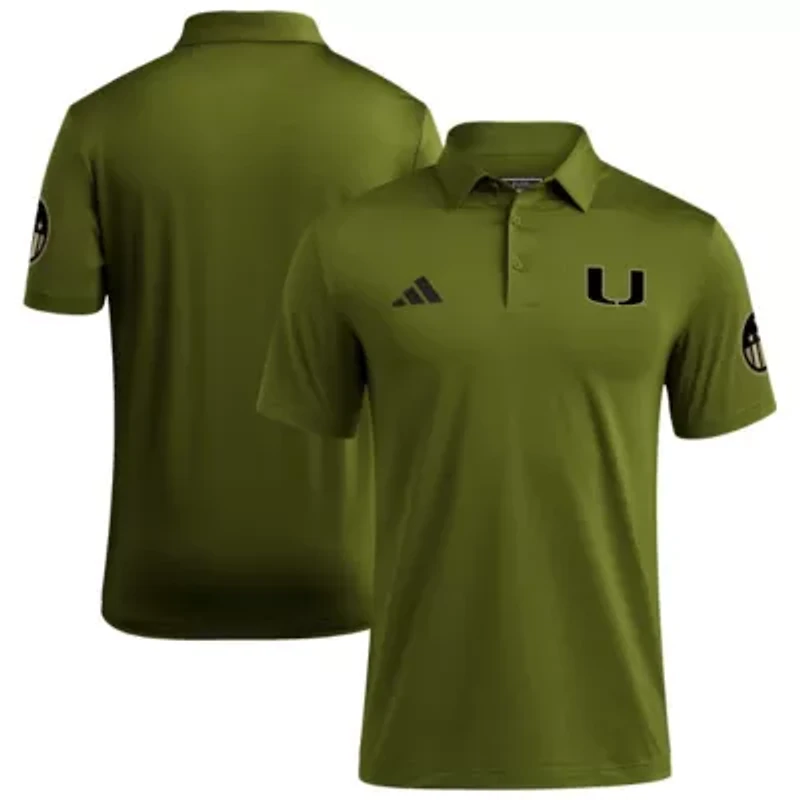 Miami (FL) Hurricanes NCAA Salute to Service Ultimate365 Solid Polo