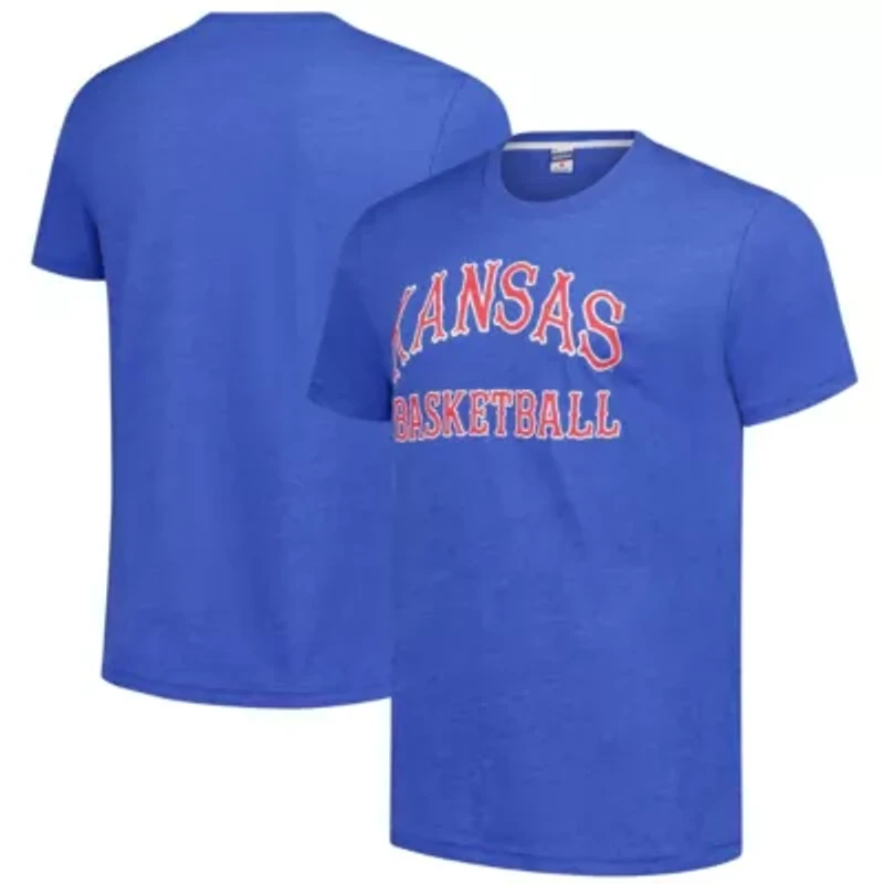 NCAA Unisex Charlie Hustle Kansas Jayhawks Basketball T-Shirt