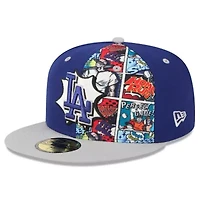 MLB Royal/Gray Los Angeles Dodgers 2025 Diamond Hero Edition 59FIFTY Fitted Hat
