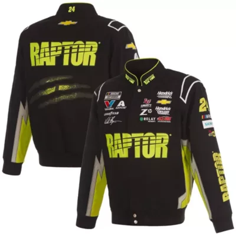 NASCAR William Byron Raptor Full-Snap Twill Uniform Jacket