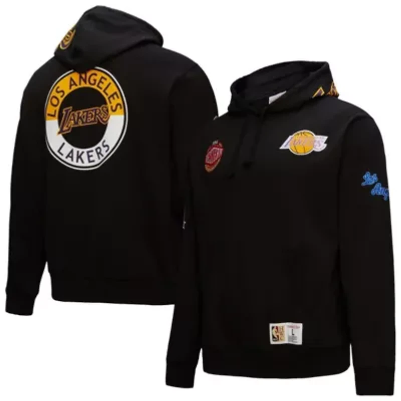 NBA Los Angeles Lakers Hardwood Classics Blackout Collection Pullover Hoodie