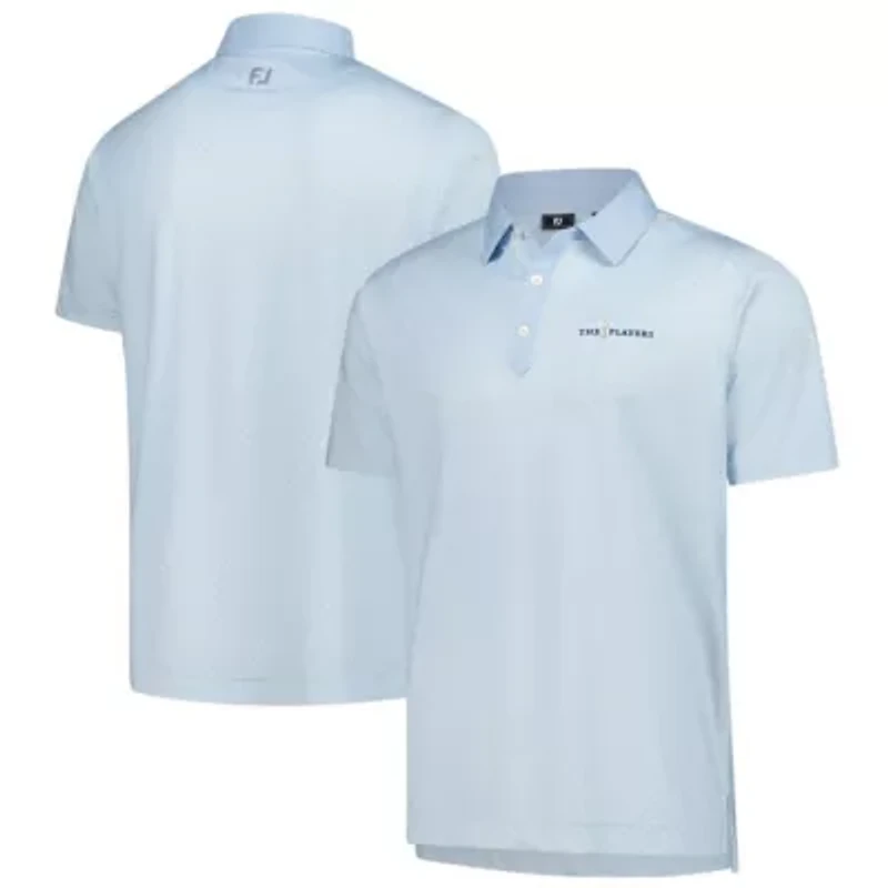 Golf Light THE PLAYERS ProDry Checker Print Lisle Polo