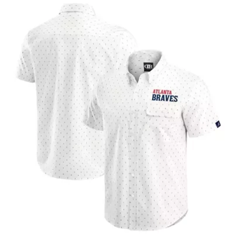 MLB Atlanta Braves Printed Button-Down Shirt