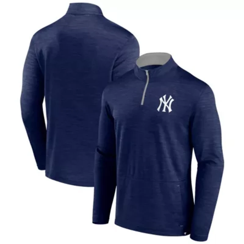 MLB Fanatics New York Yankees Fundamentals Quarter-Zip Pullover