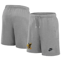NCAA Nike Heather Iowa Hawkeyes Legacy Fleece Essential Shorts