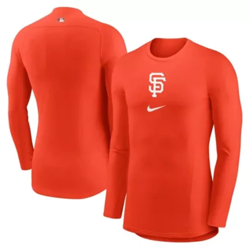 MLB Nike San Francisco Giants City Connect Base Layer Raglan Long Sleeve Performance T-Shirt