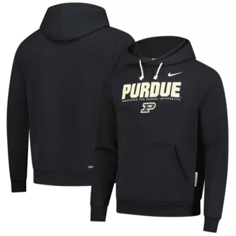 NCAA Nike Purdue Boilermakers 2025 Sideline Standard Issue Dri-FIT Hoodie