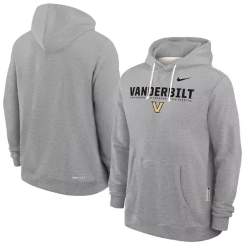 NCAA Nike Vanderbilt Commodores 2025 Sideline Standard Issue Dri-FIT Hoodie