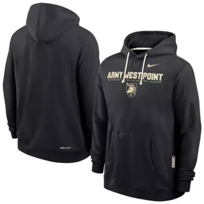 Army Black Knights NCAA Nike 2025 Sideline Standard Issue Dri-FIT Hoodie