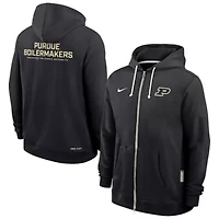NCAA Nike Purdue Boilermakers 2025 Sideline Performance Full-Zip Hoodie