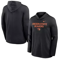 NCAA Nike Oregon State Beavers 2025 Sideline Dri-FIT Long Sleeve Hoodie T-Shirt