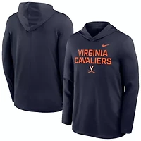NCAA Nike Virginia Cavaliers 2025 Sideline Dri-FIT Long Sleeve Hoodie T-Shirt