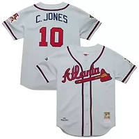 MLB Chipper Jones Atlanta Braves 1995 Throwback Authentic Jersey