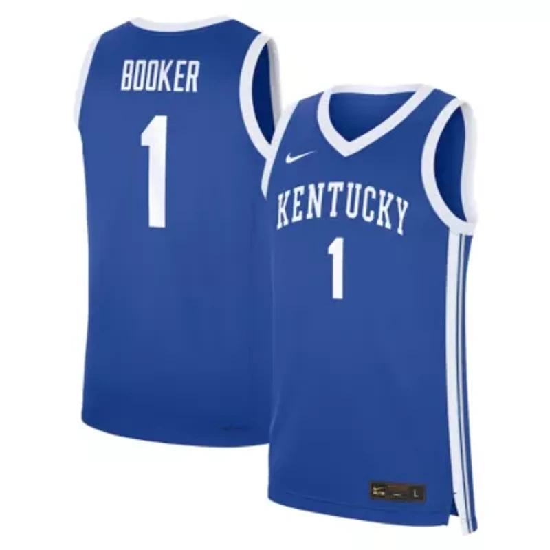 NCAA Nike Devin Booker Kentucky Wildcats Road Replica Basketball Jersey