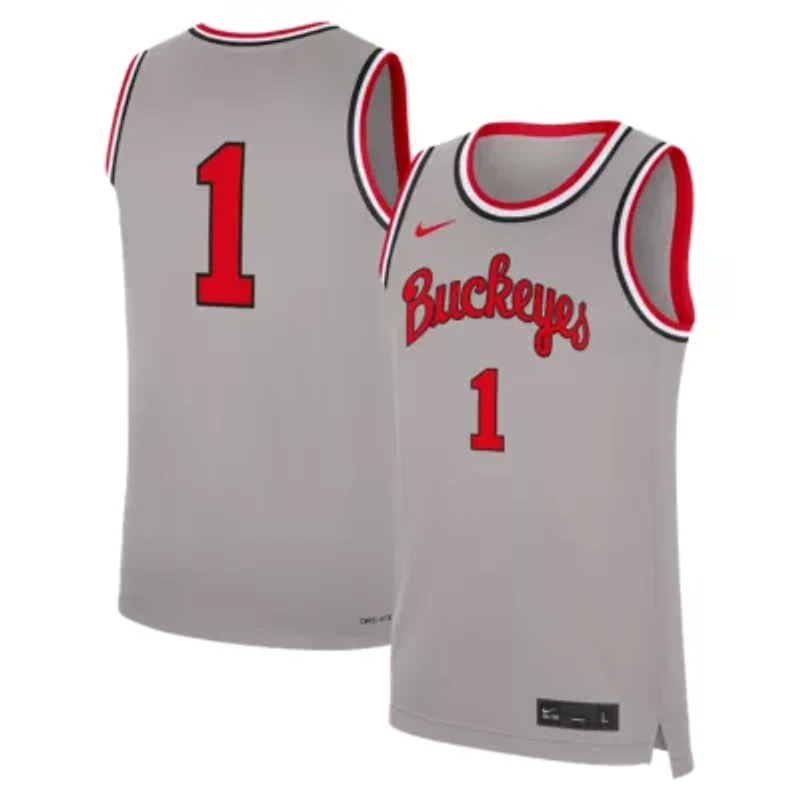 NCAA Nike #1 Ohio State Buckeyes Alternate Replica Basketball Jersey