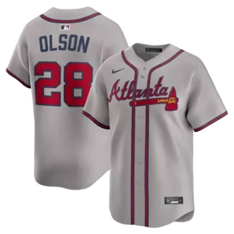 MLB Nike Matt Olson Atlanta Braves Road Limited Player Jersey