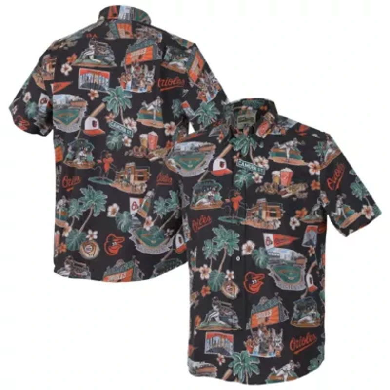 MLB Baltimore Orioles Scenic Tri-Blend Button-Down Shirt