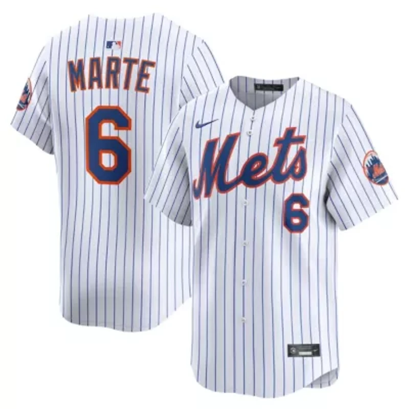 MLB Nike Starling Marte New York Mets Home Limited Player Jersey