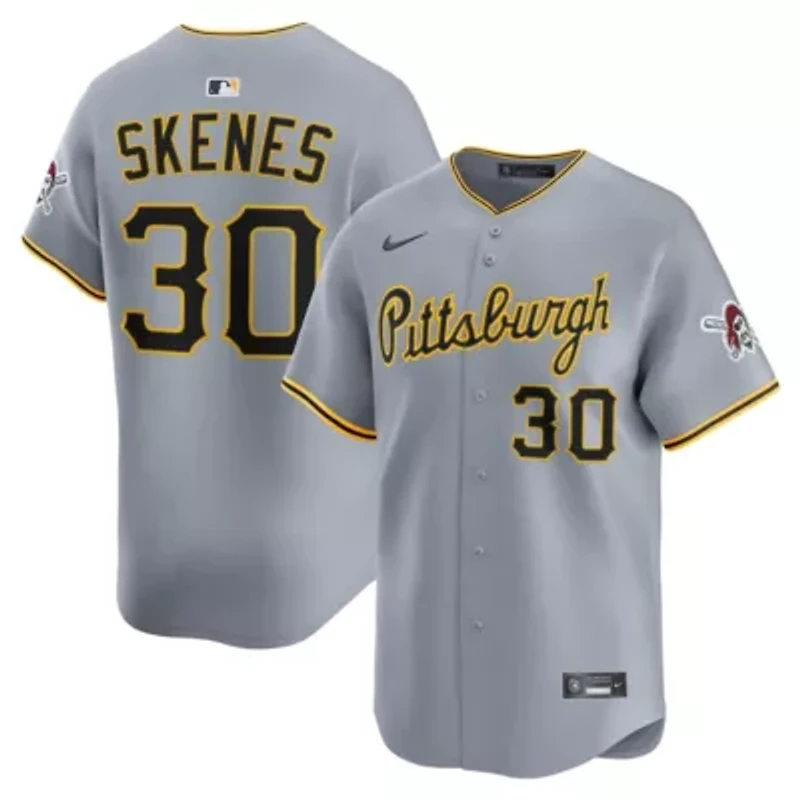 MLB Nike Paul Skenes Pittsburgh Pirates Road Limited Player Jersey
