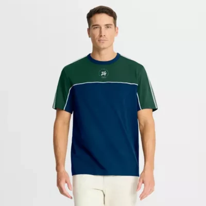 IOC Fanatics Blue/Green Milano Cortina 2026 Winter Olympics Circular Retro T-Shirt