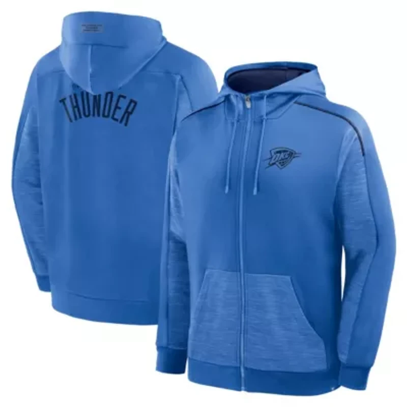 NBA Fanatics Oklahoma City Thunder Back Door Cut Play Defender Full-Zip Hoodie