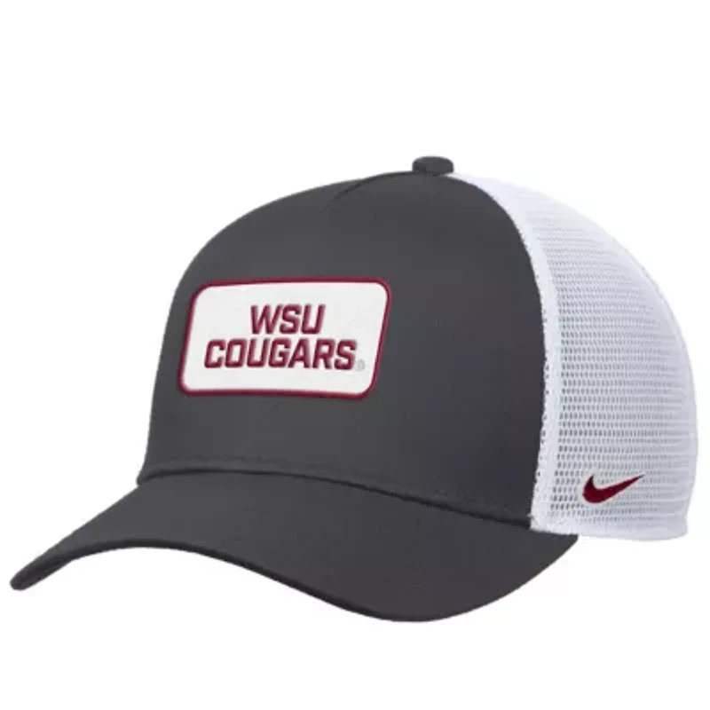 NCAA Nike Washington State Cougars 2025 On-Field Rise Trucker Performance Adjustable Hat