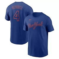 MLB Nike Francisco Alvarez New York Mets Fuse Name & Number T-Shirt