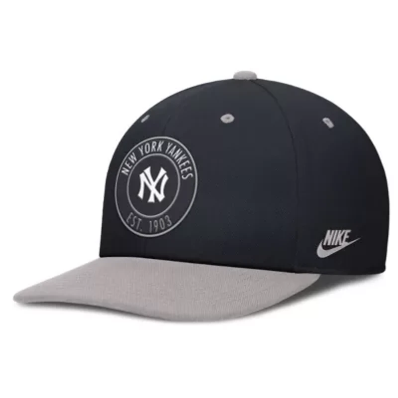 MLB Nike Navy/Gray New York Yankees Cooperstown Collection Pro Dri-FIT Snapback Hat