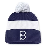 Cooperstown Teams Nike Brooklyn Dodgers Cooperstown Collection Peak Standard Cuffed Knit Hat with Pom