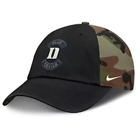 Duke Blue Devils NCAA Nike Black/Camo Duke Devils 2025 Military Appreciation Club Adjustable Hat