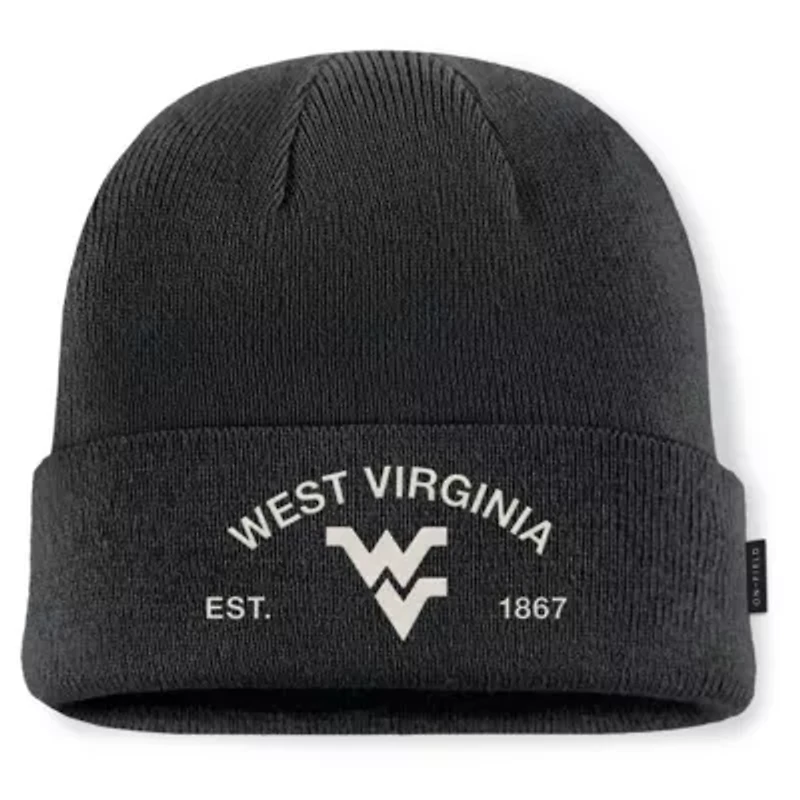 NCAA Nike West Virginia Mountaineers 2025 Military Appreciation Cuffed Knit Hat