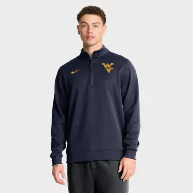 NCAA Nike West Virginia Mountaineers 2025 Coaches Premium Dri-FIT Half-Zip Pullover