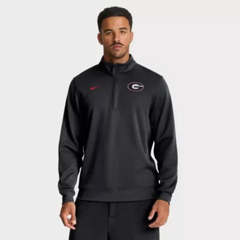 NCAA Nike Georgia Bulldogs 2025 Coaches Premium Dri-FIT Half-Zip Pullover