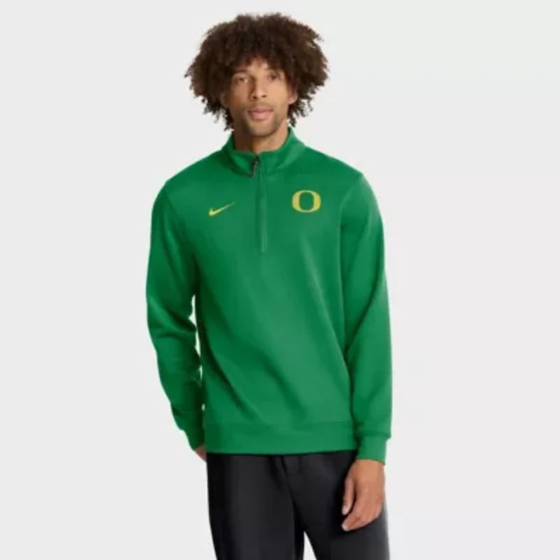 NCAA Nike Oregon Ducks 2025 Coaches Premium Dri-FIT Half-Zip Pullover