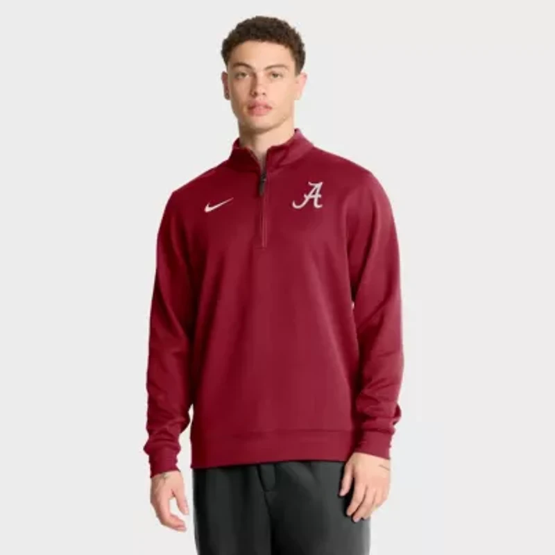 Alabama Crimson Tide NCAA Nike 2025 Coaches Premium Dri-FIT Half-Zip Pullover