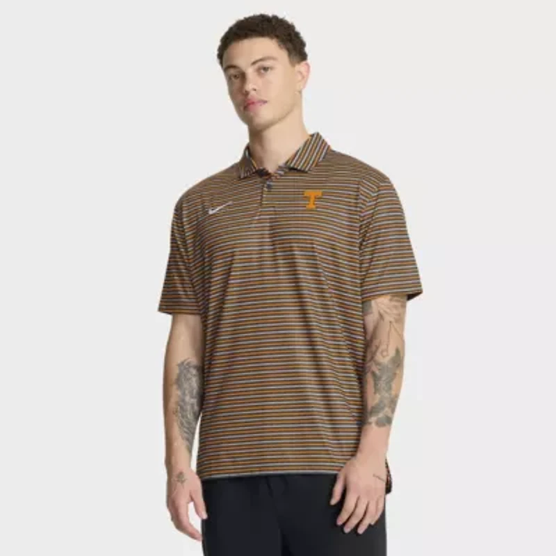 NCAA Nike Tennessee Volunteers 2025 Coaches Premium Tour Stripe Dri-FIT Polo