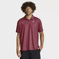 Alabama Crimson Tide NCAA Nike 2025 Coaches Premium Tour Stripe Dri-FIT Polo