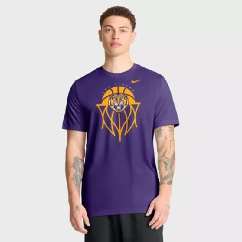 NCAA Nike LSU Tigers Basketball Icon Legend Dri-FIT T-Shirt