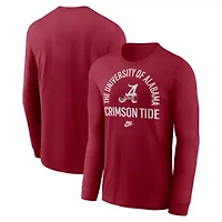 Alabama Crimson Tide NCAA Nike Legacy Arched Logo Long Sleeve T-Shirt