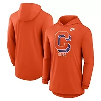 NCAA Nike Clemson Tigers Legacy Tri-Blend Dri-FIT Long Sleeve Hoodie T-Shirt