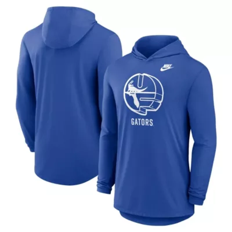 NCAA Nike Florida Gators Legacy Tri-Blend Dri-FIT Long Sleeve Hoodie T-Shirt