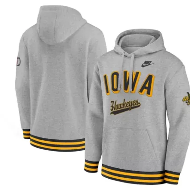 NCAA Nike Iowa Hawkeyes Legacy Retro Pullover Hoodie
