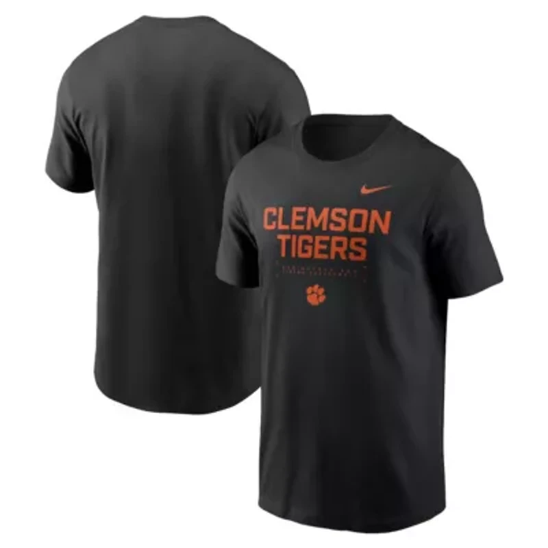 NCAA Nike Clemson Tigers 2025 Courtside Basketball Performance T-Shirt