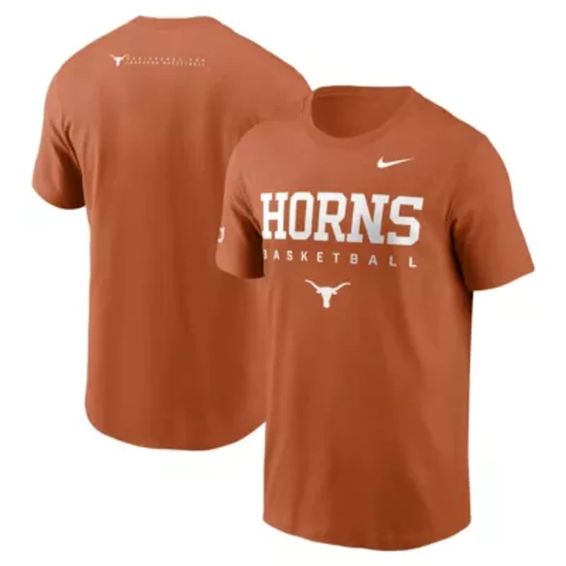 NCAA Nike Texas Longhorns 2025 Courtside Basketball Legend Dri-FIT T-Shirt