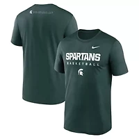 NCAA Nike Michigan State Spartans 2025 Courtside Basketball Legend Dri-FIT T-Shirt