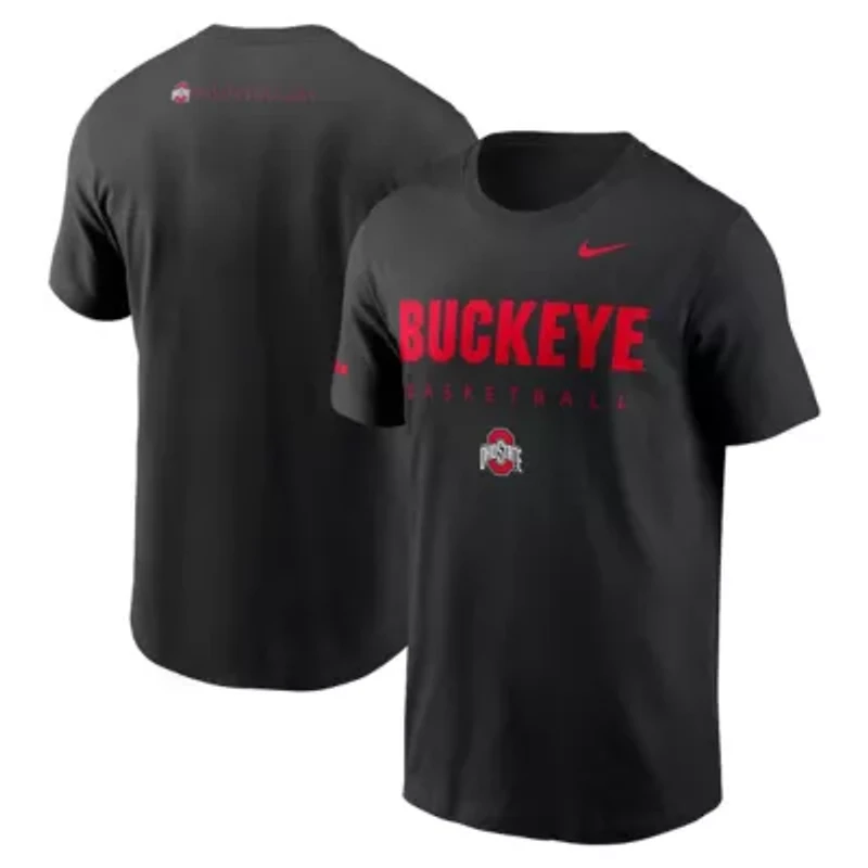 NCAA Nike Ohio State Buckeyes 2025 Courtside Basketball Legend Dri-FIT T-Shirt