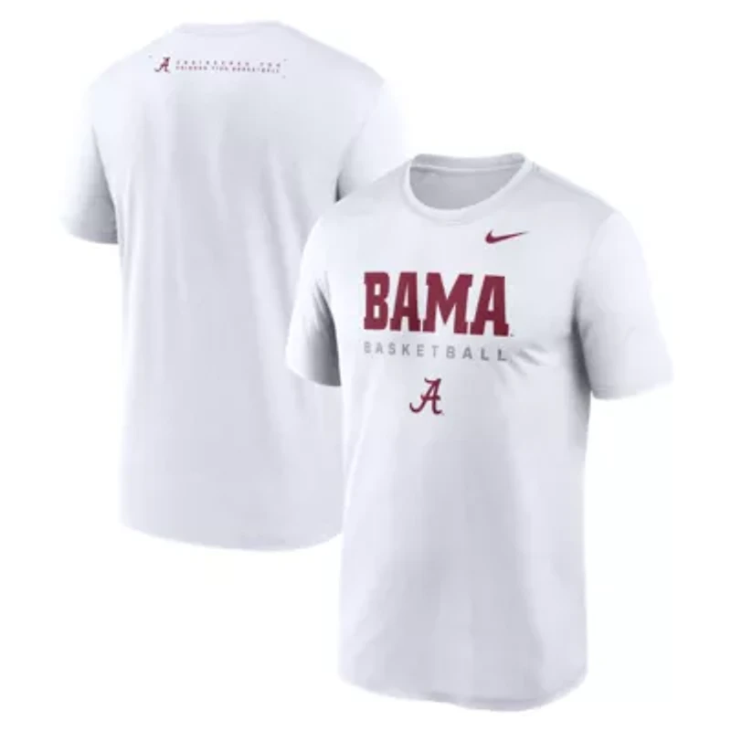 Alabama Crimson Tide NCAA Nike 2025 Courtside Basketball Legend Dri-FIT T-Shirt