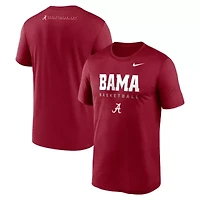 Alabama Crimson Tide NCAA Nike 2025 Courtside Basketball Legend Dri-FIT T-Shirt