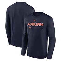 NCAA Nike Auburn Tigers 2025 Courtside Basketball Shootaround Legend Dri-FIT Long Sleeve T-Shirt