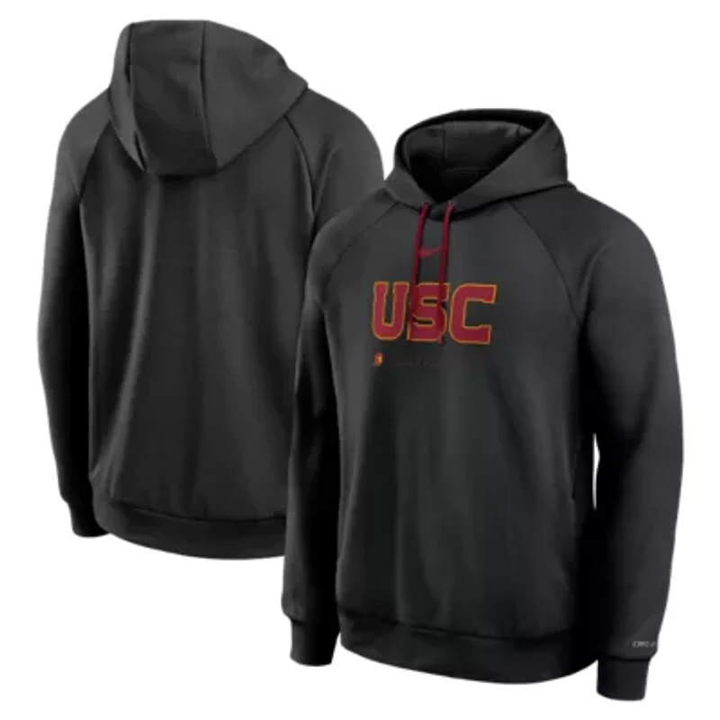 NCAA Nike USC Trojans 2025 Courtside Basketball Practice Raglan Dri-FIT Hoodie